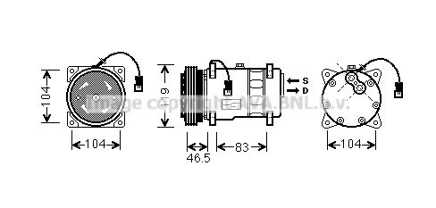 AVA QUALITY COOLING Компрессор, кондиционер CNK258